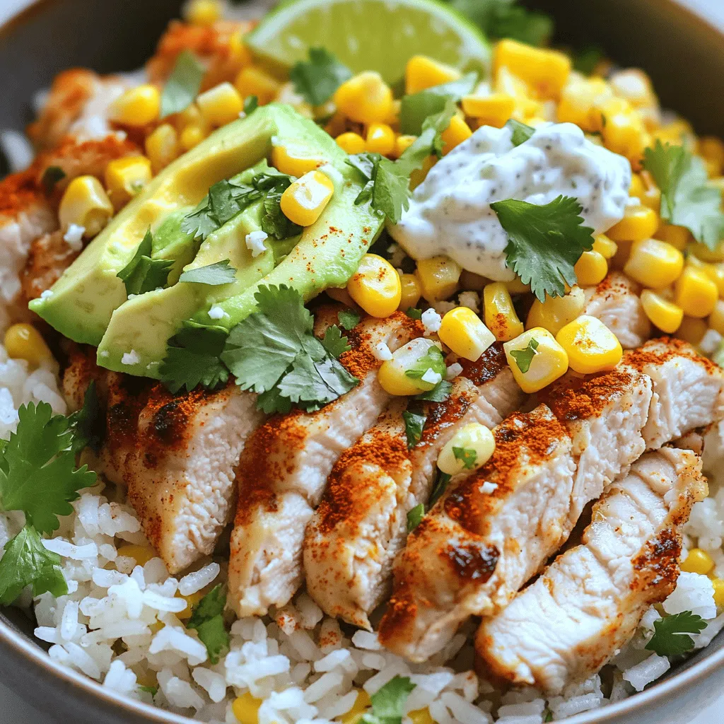 The Street Corn Chicken Rice Bowl is full of flavor. You need a few key ingredients to make it shine.