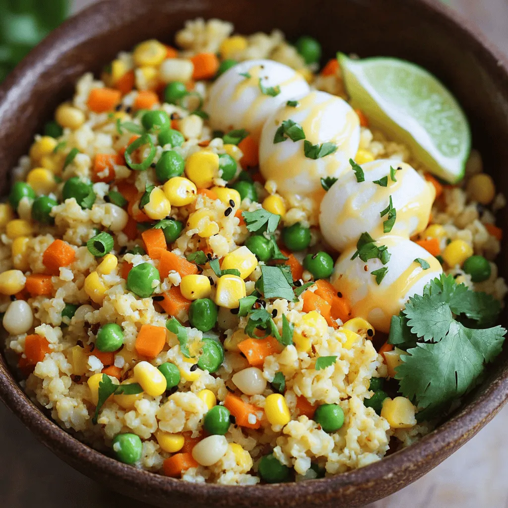Cauliflower fried rice is a great choice for many reasons. It packs a lot of nutrients while being low in calories. One cup of cauliflower rice has only about 25 calories. In contrast, a cup of regular rice has around 200 calories. This makes cauliflower rice a smart pick for anyone watching their weight.