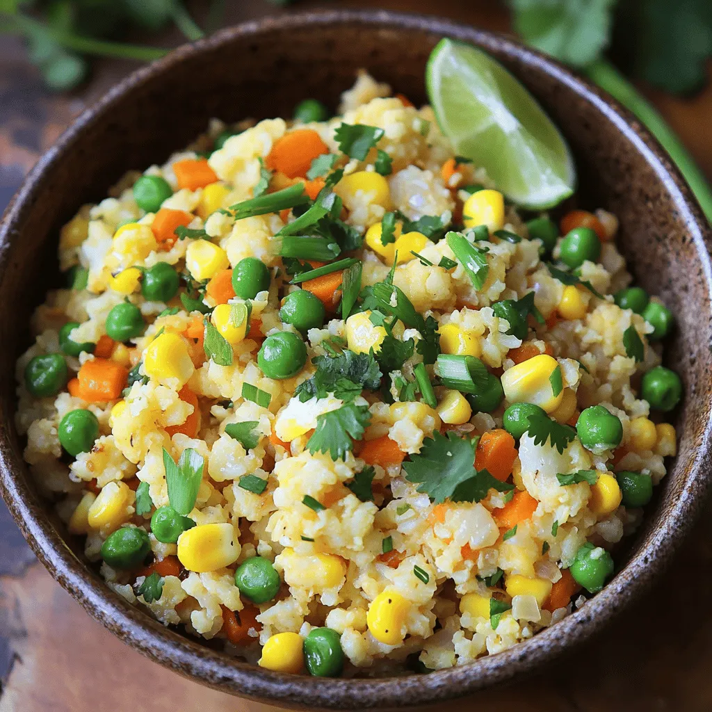 Cauliflower fried rice is a great choice for many reasons. It packs a lot of nutrients while being low in calories. One cup of cauliflower rice has only about 25 calories. In contrast, a cup of regular rice has around 200 calories. This makes cauliflower rice a smart pick for anyone watching their weight.