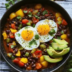 The core of breakfast chili and eggs lies in its rich, vibrant ingredients. Each ingredient plays a key role in creating a flavor-packed dish.