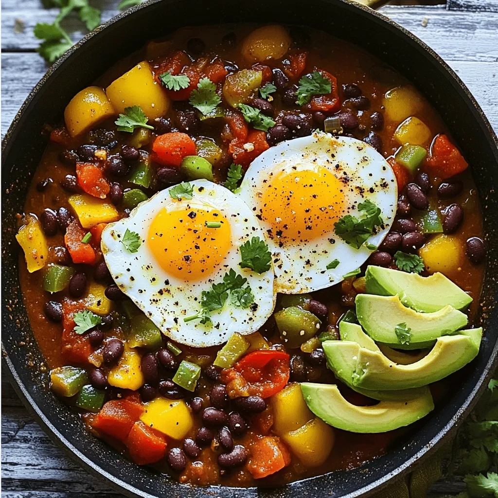 The core of breakfast chili and eggs lies in its rich, vibrant ingredients. Each ingredient plays a key role in creating a flavor-packed dish.