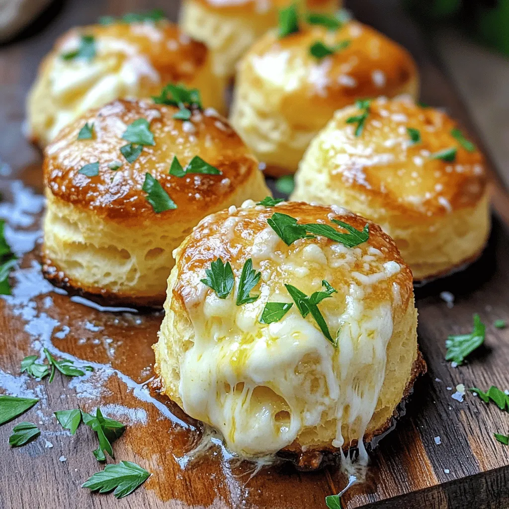 Garlic butter cheese bombs are a fun twist on classic biscuits. These cheesy biscuit bites are filled with gooey cheese and rich garlic butter. When you bake them, they puff up and create a soft, warm treat. Each bite is a delightful mix of flavors that makes them hard to resist.