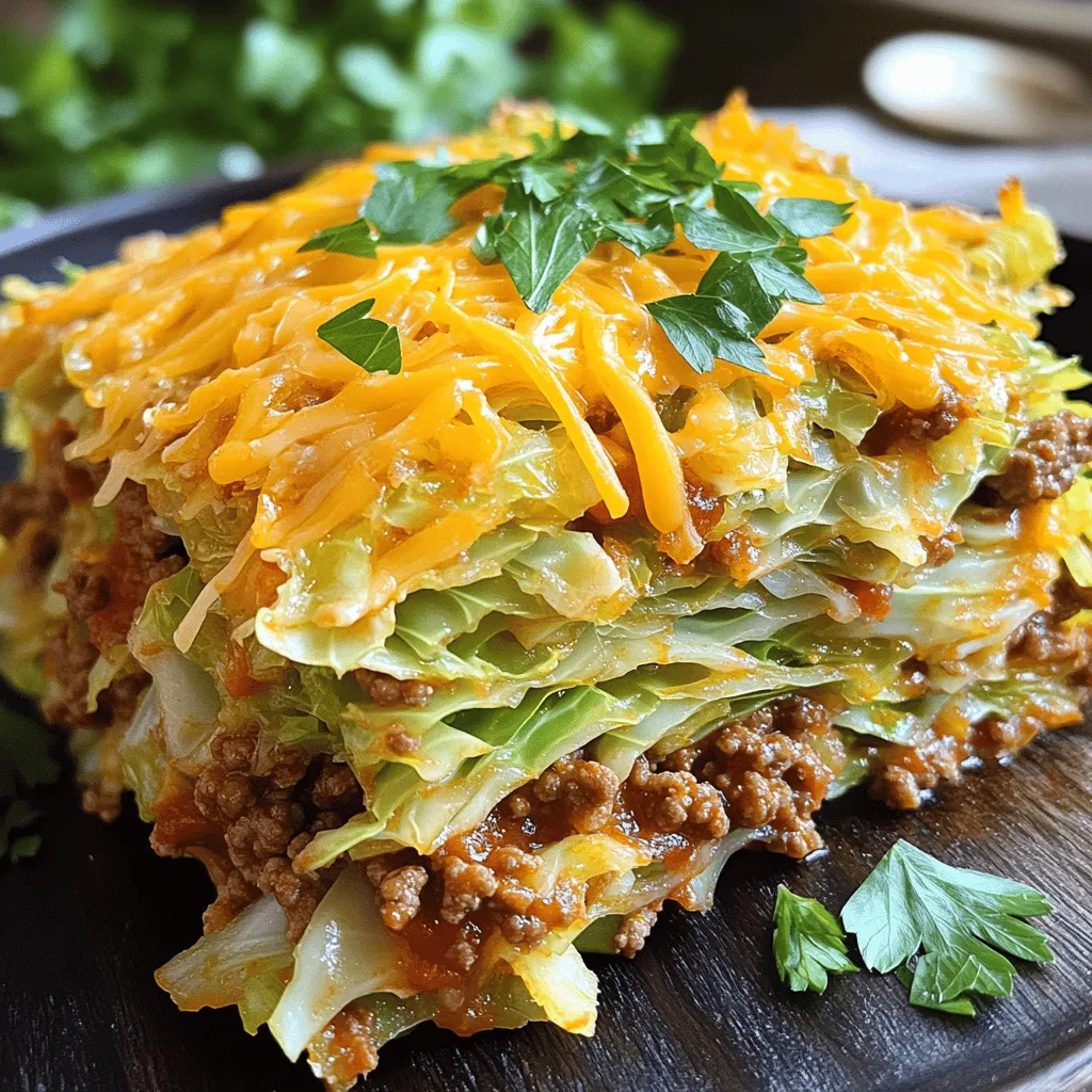 Cabbage and ground beef make a great pair in this casserole. Let’s look at the key ingredients.