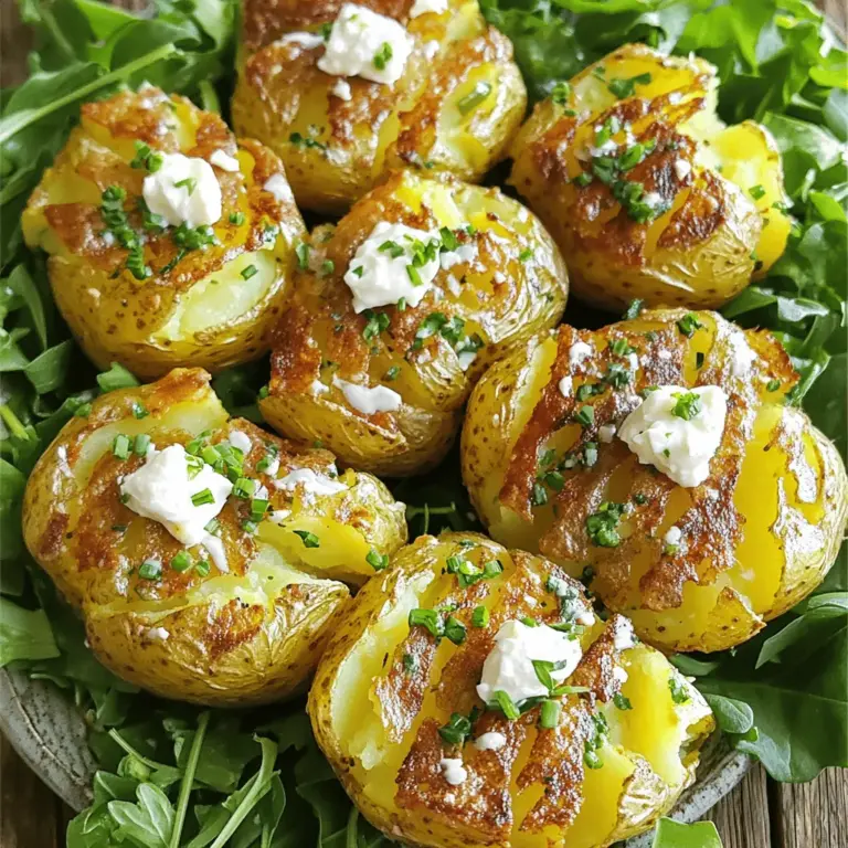 The crispy herb smashed potato salad is a treat. You need simple and fresh ingredients. First, choose the right potatoes. I love small Yukon Gold potatoes for their creamy texture. They hold up well when smashed and roasted.