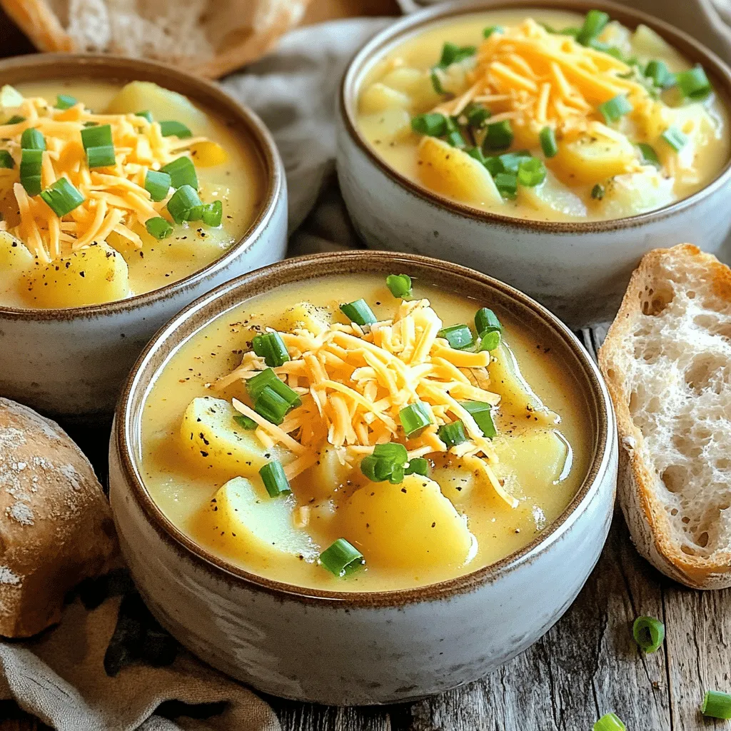Cajun potato soup uses simple, fresh ingredients. The main star is the potato. I prefer russet potatoes. They are creamy and hold up well in soup. You can also use Yukon Gold potatoes for a buttery taste.