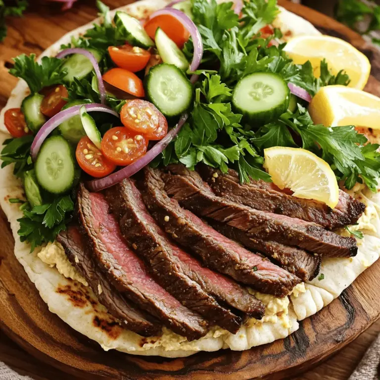 The beef shawarma supreme sandwich needs a few key ingredients. First, you will use 1 lb of beef flank steak. This cut is tender and has great flavor. You can also use other cuts like sirloin or ribeye.