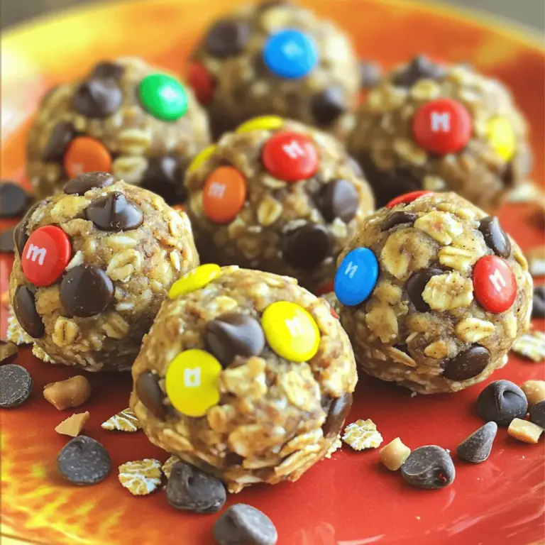 Monster Cookie Protein Balls are a tasty mix of sweet and healthy. They use oats, peanut butter, and chocolate for a fun treat. These snacks are popular because they pack protein and energy. Health-conscious folks love them for their balance of taste and nutrition.