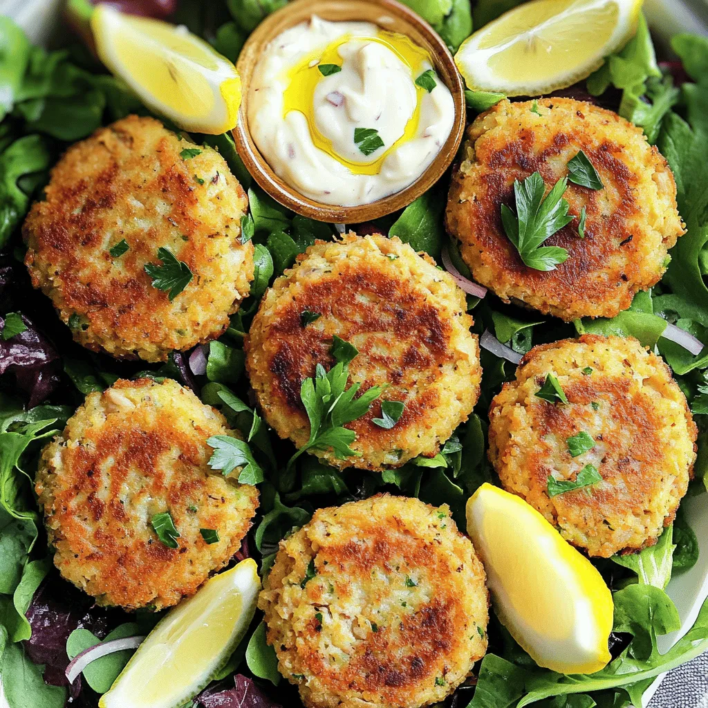 Lemon garlic tuna cakes are a tasty and healthy dish. This easy tuna cake recipe brings together simple ingredients to create a delightful meal. You will love how quick they are to make.