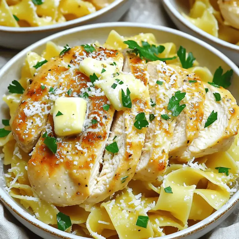 To make a delicious chicken with buttered noodles recipe, you need a few key ingredients. First, gather two boneless, skinless chicken breasts. These are easy to cook and taste great. Next, you will need eight ounces of egg noodles. They add a wonderful texture to your dish.