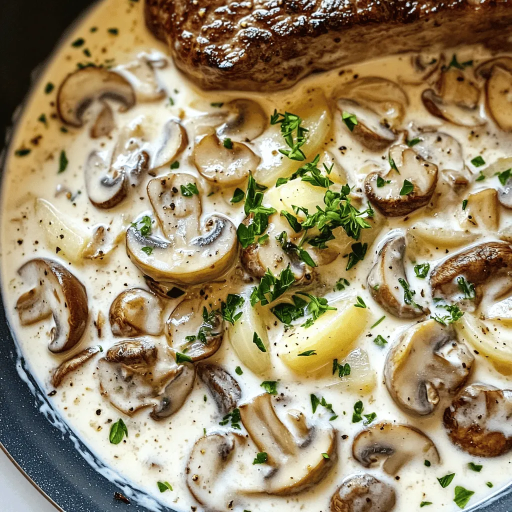 To create a rich mushroom sauce, you need a few key ingredients. These will bring flavor and depth to your dish.