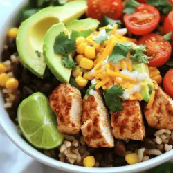Burrito bowls are fun and easy meals. They are packed with flavor and healthy ingredients. To build a tasty chicken burrito bowl, you need some key components.