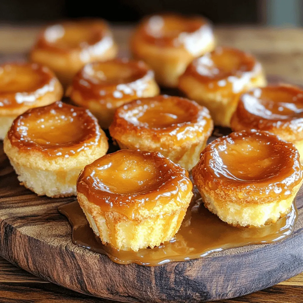 Caramel flan muffins combine the rich taste of flan with the soft texture of muffins. They are a unique dessert that stands out at any gathering. The flavors in these muffins are a delight. You get creamy sweetness from the flan and caramel notes from the topping.