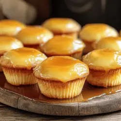 Caramel flan muffins combine the rich taste of flan with the soft texture of muffins. They are a unique dessert that stands out at any gathering. The flavors in these muffins are a delight. You get creamy sweetness from the flan and caramel notes from the topping.