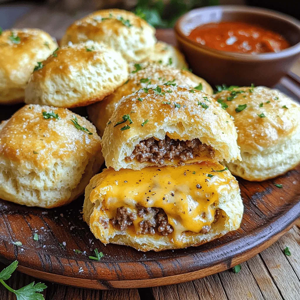 Making homemade garlic parmesan bombs is easier than you think. You need simple ingredients that pack a punch in flavor. Here’s what you need for the garlic cheeseburger bombs recipe: