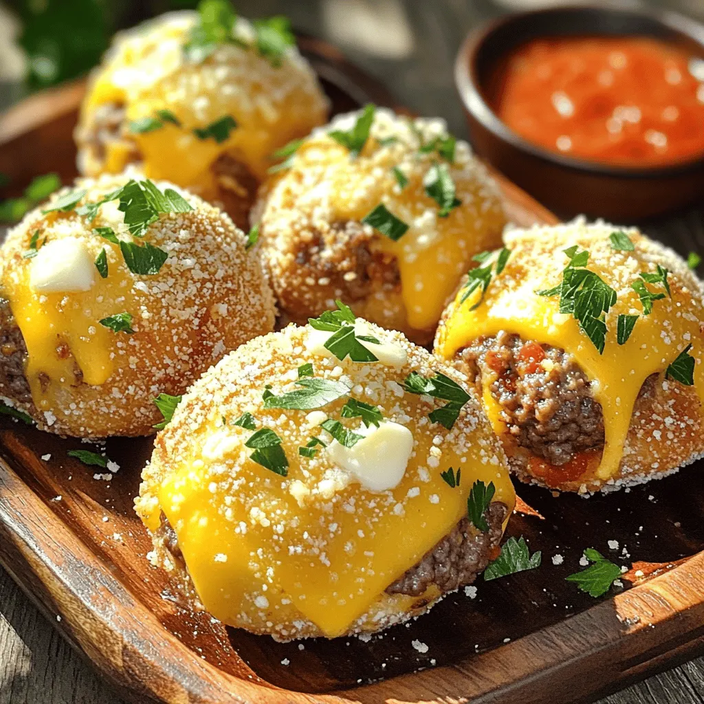 To make garlic parmesan cheeseburger bombs, you need simple steps. This dish combines flavors everyone loves. You will impress family and friends with these tasty bites.