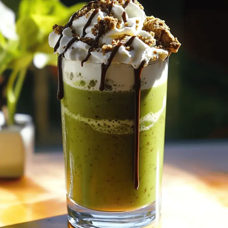 The Cookies & Cream Matcha Frappe has a few key ingredients. Each plays an important role in the drink's taste and texture.
