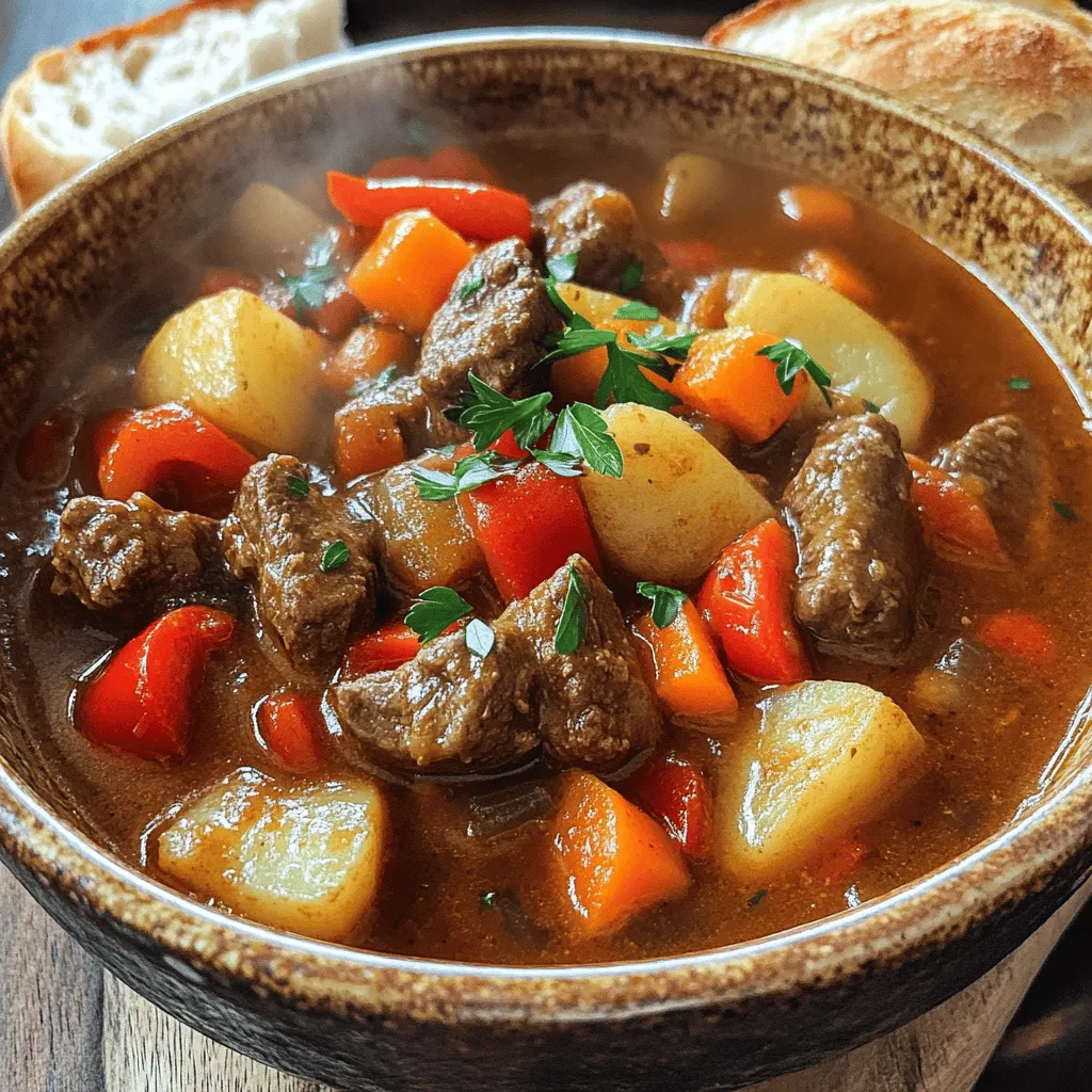 Authentic German goulash is a hearty dish. It relies on a few key ingredients for its rich taste.