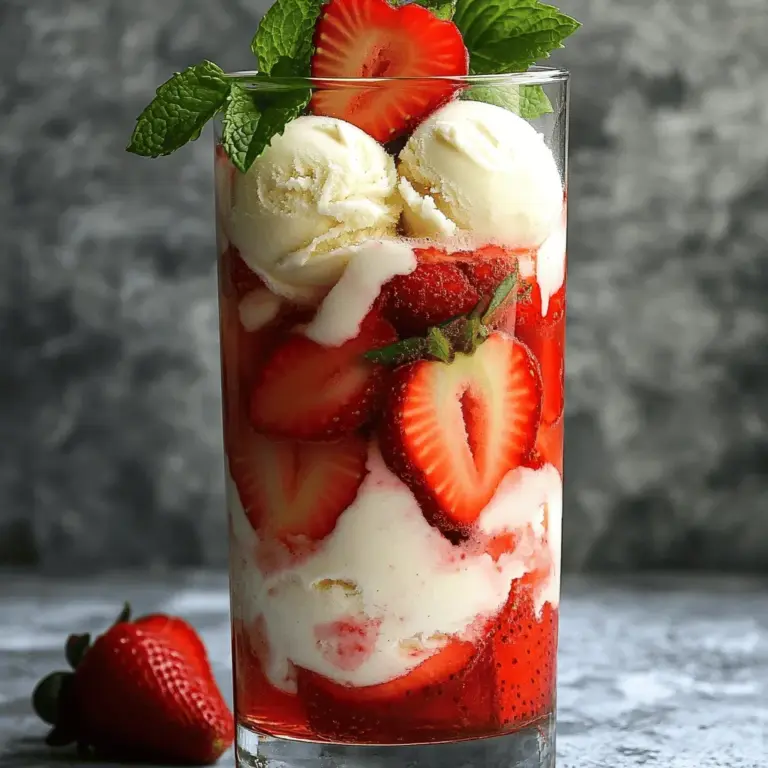 The ingredients for a strawberry patch float are simple and tasty. You need just a few items to make this fun treat. Here’s the list: