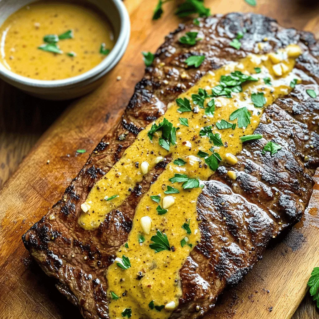 When making a bavette steak recipe, you need a few key ingredients. First, you need one pound of bavette steak. This cut is flavorful and tender, perfect for searing in a cast iron skillet. Season the steak with salt and pepper to enhance its taste. You will also need two tablespoons of olive oil for cooking.