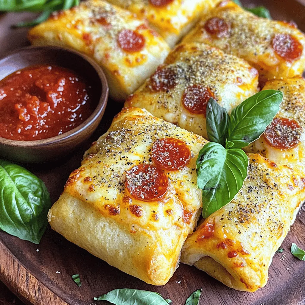 Making homemade pizza rolls is easy and fun. First, let's start with the classic pizza roll.