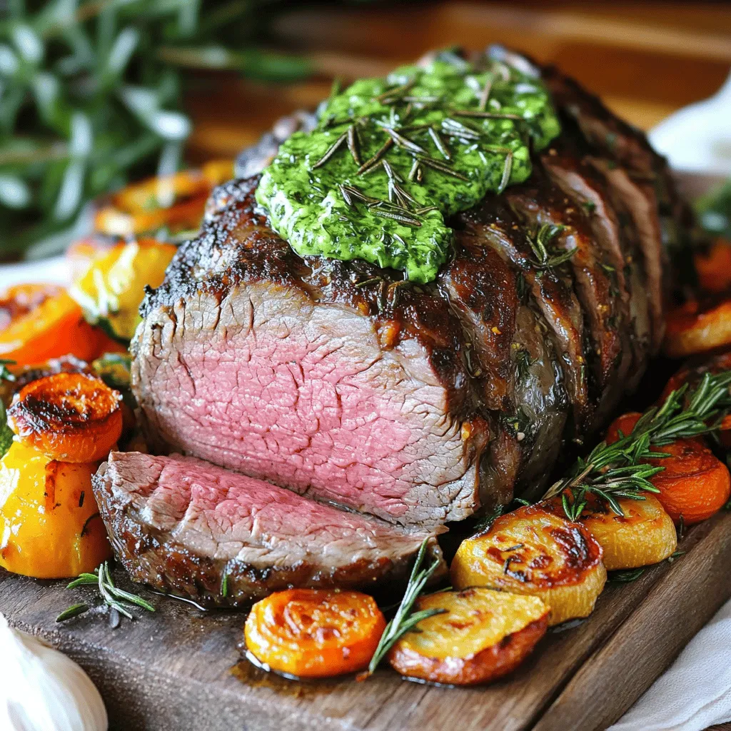 To make the herb butter beef tenderloin roast, you need a few key ingredients. Start with 2 pounds of beef tenderloin roast. This cut of meat is tender and flavorful. Next, gather 4 tablespoons of unsalted butter, softened. This butter is the base for your herb mix. You will also need 4 cloves of minced garlic for a rich taste.