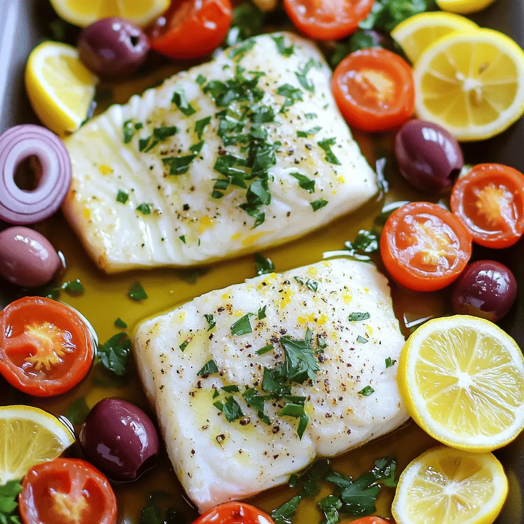 Mediterranean Baked Fish is a feast for your taste buds. The key ingredients make this dish healthy and full of flavor.