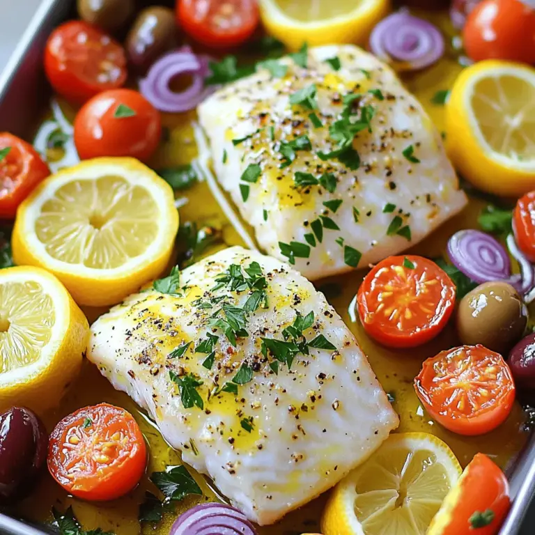 Mediterranean Baked Fish is a feast for your taste buds. The key ingredients make this dish healthy and full of flavor.