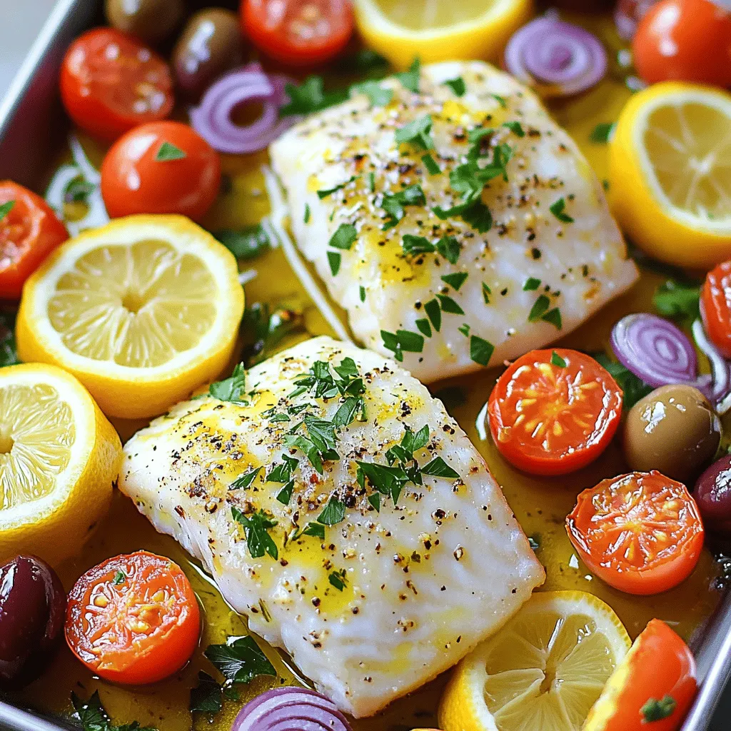 Mediterranean Baked Fish is a feast for your taste buds. The key ingredients make this dish healthy and full of flavor.