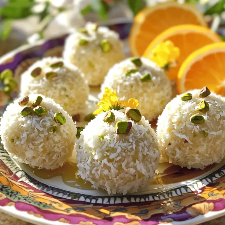 Orange blossom delight balls are a sweet treat that brings joy and flavor. This dessert uses simple ingredients, making it easy to prepare. The main flavors come from orange blossom water, dried apricots, and cardamom. Together, they create a delightful taste.