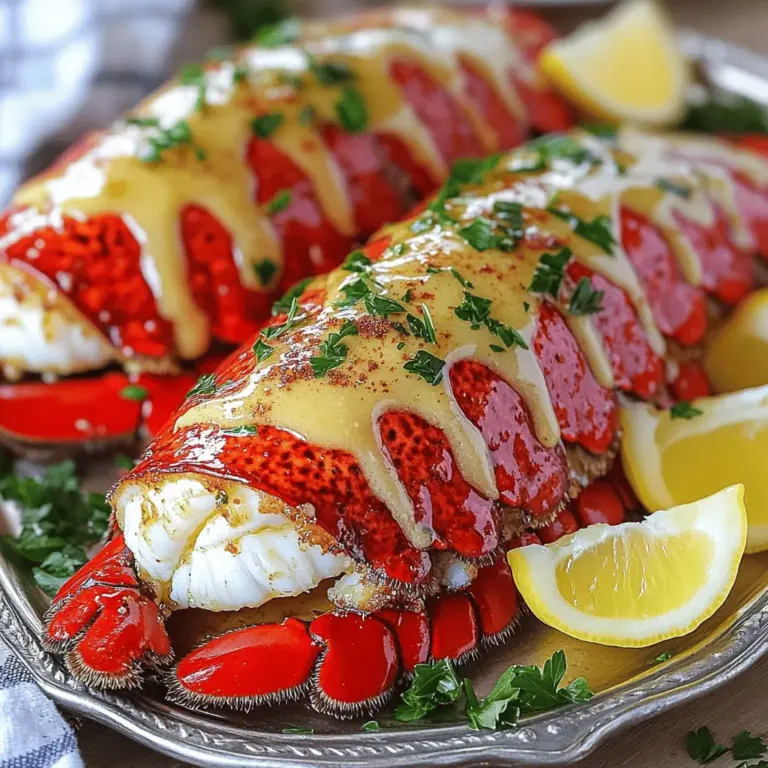 A garlic butter lobster tail recipe needs a few key ingredients. First, you need fresh lobster tails. I often choose two medium-sized tails. Fresh lobster tail vs frozen can change the taste. Fresh tails have a sweet, briny flavor. Frozen tails can still taste great if thawed properly.