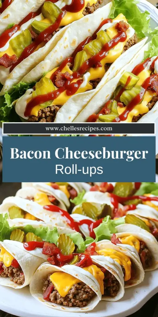 Elevate your snack time with the savory ultimate bacon cheeseburger tortilla roll-ups! This fun and delicious recipe combines all the classic burger flavors into easy-to-eat roll-ups, perfect for parties or quick meals. With just a few ingredients and simple steps, you'll have a tasty treat that everyone will love. Don't miss out—click through to explore the full recipe and make these irresistible bites for your next gathering!