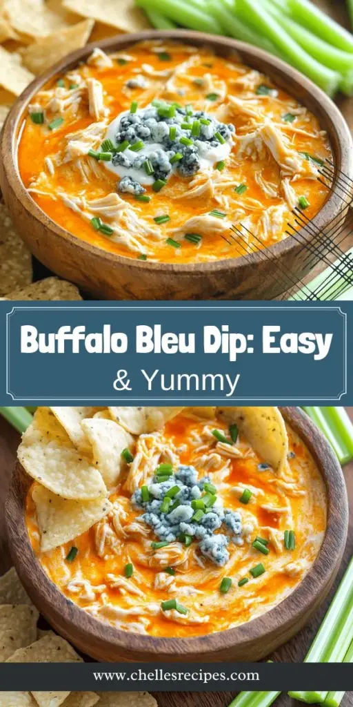 Elevate your next gathering with this creamy and zesty Buffalo Bleu Dip! Perfect for game days or casual get-togethers, this easy recipe combines cream cheese, sour cream, and the bold flavors of buffalo sauce and bleu cheese. Discover the essential ingredients, step-by-step instructions, and tips for delicious variations to impress your guests. Click through to explore the full recipe and make a dip that's sure to be a hit!