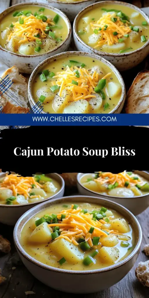 Indulge in the deliciousness of Cajun Potato Soup, a flavor-packed comfort dish perfect for cozy nights. This recipe features tender potatoes, sautéed vegetables, and bold spices, creating a creamy delight that warms your soul. Explore easy preparation steps and fun variations, from vegetarian twists to creamy alternatives. Ready to create a heartwarming meal? Click through for the full recipe and let the flavors inspire your kitchen adventures!
