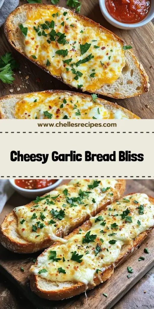Discover the ultimate cheesy garlic bread recipe that will impress everyone! This easy and delicious treat combines crispy baguette with a rich garlic butter spread and a perfect blend of mozzarella and Parmesan cheese. Ideal for family dinners or game day snacks, it's simple to make and packed with flavor. Ready to elevate your cooking? Click through to explore the full recipe and start baking up cheesy garlic bliss today!