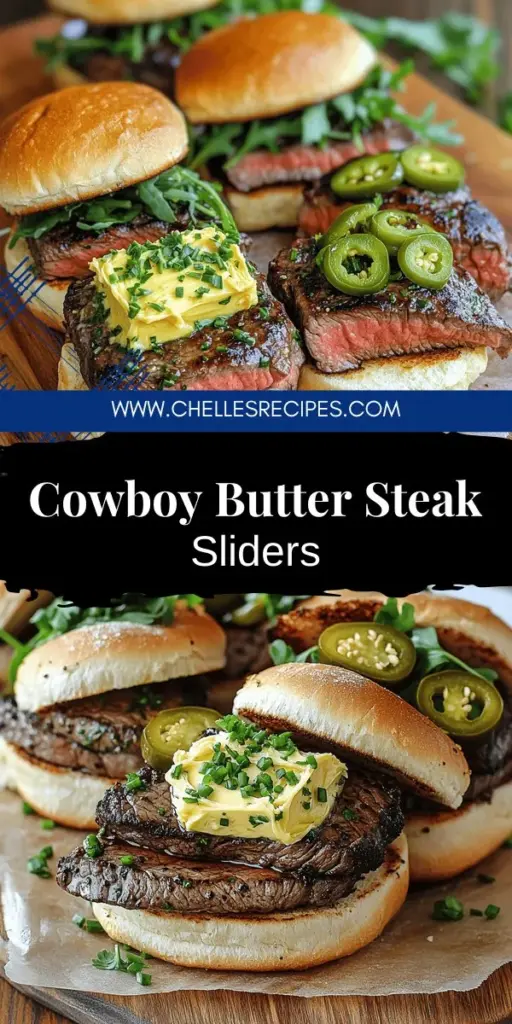 Get ready to impress with flavorful and easy Cowboy Butter Steak Sliders! This delicious recipe guides you through selecting the perfect steak cuts, crafting homemade cowboy butter, and customizing with tasty toppings. Whether it's a backyard BBQ, game day, or a festive gathering, these sliders are a guaranteed crowd-pleaser. Click through for the full recipe and tips to make your sliders the star of the show!