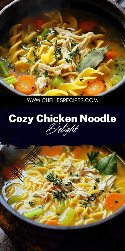 Discover the ultimate Chicken Noodle Soup recipe that's both simple and comforting! This dish is perfect for any day and is packed with essential ingredients, including tender chicken and fresh veggies. Learn the step-by-step process and tips to customize your soup for maximum flavor and health benefits. Click through to explore this delicious recipe and create a warm bowl of comfort that your family will love!