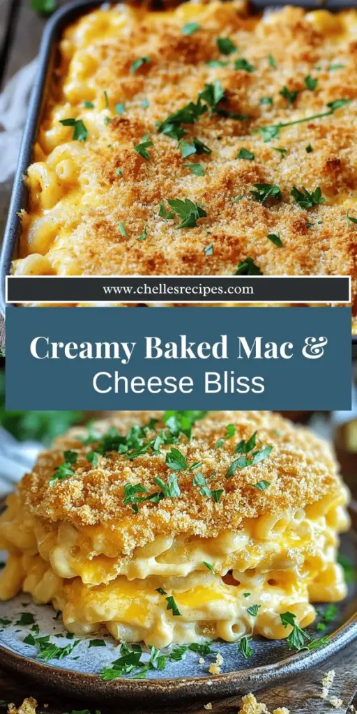 Elevate your comfort food with this Easy Baked Macaroni and Cheese recipe! It's creamy, cheesy, and perfect for all skill levels. Discover simple steps, ingredient tips, and tasty variations to create a family-favorite dish that's packed with flavor. Whether you add crispy toppings or mix in veggies, this mac and cheese will please everyone. Dive into the full recipe now and start creating your delicious masterpiece!