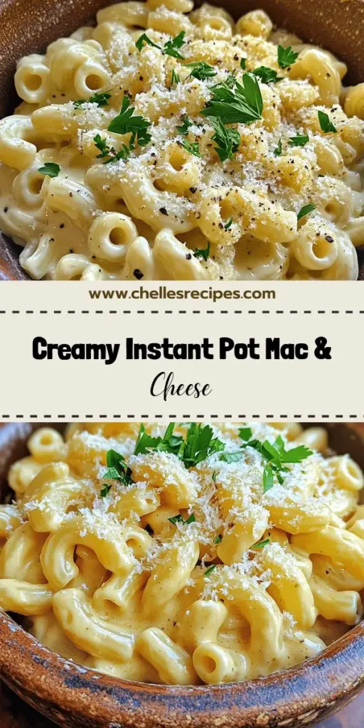 Craving a creamy comfort food that's quick to prepare? Discover how to make Savory Instant Pot Mac & Cheese with just a few simple ingredients and steps. This delicious recipe is perfect for busy weeknights and is sure to please every member of the family. Learn tips for achieving that perfect creamy texture, exciting variations, and tasty toppings. Click through to enjoy this easy, cheesy delight that everyone will adore!