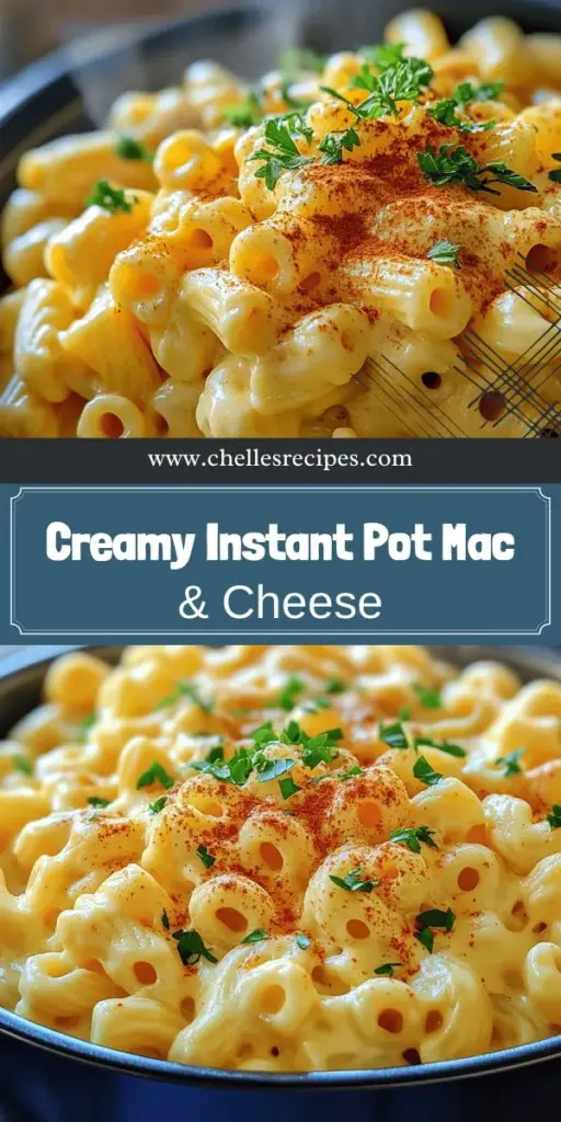 Looking for the creamiest Instant Pot Mac and Cheese recipe? Discover how to whip up this simple comfort food in no time! With just a few ingredients and easy steps, you can create a delicious dish that pleases even picky eaters. Learn tasty variations, tips for creaminess, and ways to add protein or veggies. Don’t wait—click through to explore the full recipe and make your next meal a hit with cheesy goodness!