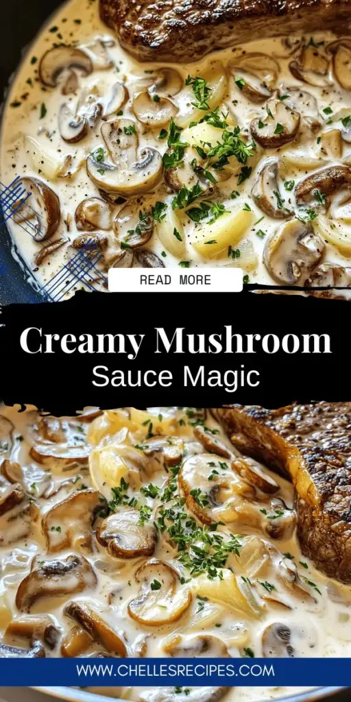 Elevate your steak night with this creamy mushroom sauce recipe that brings gourmet flavor to any cut! Discover the simple steps to craft a rich, velvety sauce using mixed mushrooms, garlic, thyme, and cream. Learn essential cooking techniques and pairing tips to create a mouth-watering dish that's perfect for any occasion. Click through for the full recipe, and transform your meals into unforgettable culinary experiences!