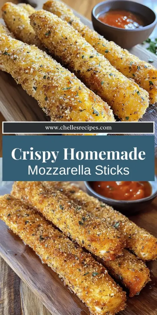 Craving crispy, gooey mozzarella sticks? Discover the ultimate quick and easy recipe to make these delicious treats at home! With simple ingredients and step-by-step instructions, you can impress family and friends in no time. Plus, learn creative serving suggestions and healthier baking options. Elevate your snack game today by clicking through for the full recipe and tips on achieving the perfect cheese pull!