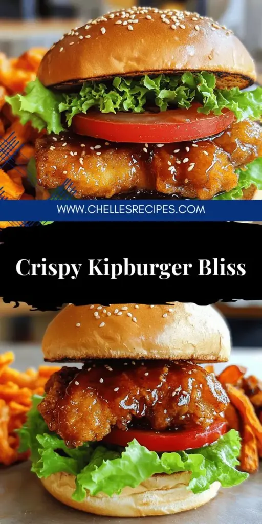 Savor the deliciousness of a Sticky Crispy Kipburger with our easy-to-follow recipe! This flavor-packed delight features juicy chicken marinated to perfection, a golden crispy coating, and endless topping options to satisfy any palate. Impress your guests or treat yourself to a homemade feast. Don't miss out on the tips for achieving that perfect crunch and discover tasty variations for a unique twist. Click to explore the full recipe and elevate your cooking game!