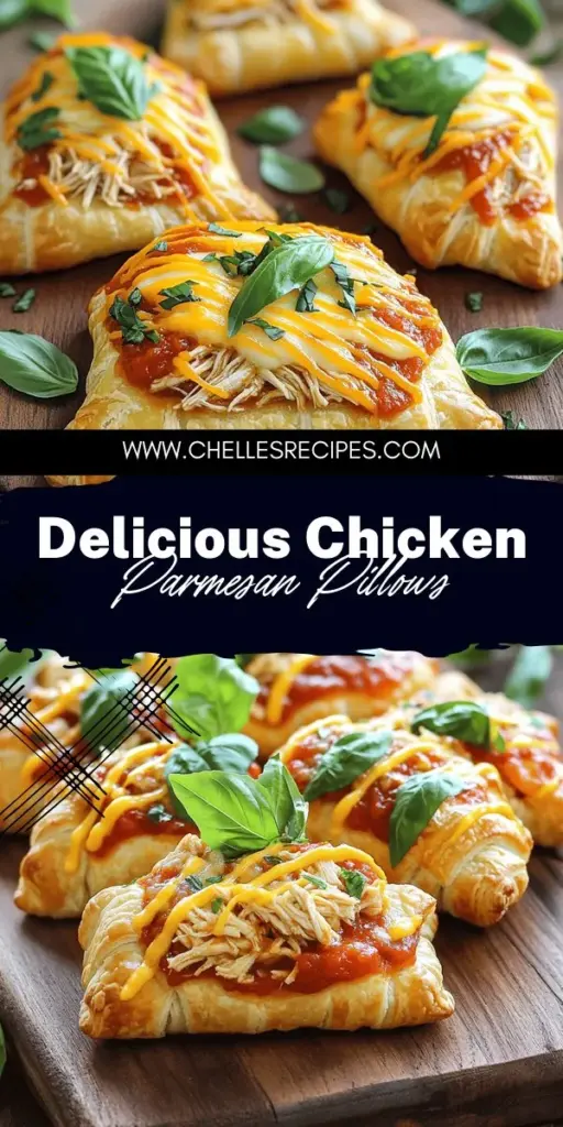 Impress your family with a creative twist on a classic dish by making Chicken Parmesan Pillows! These delicious pockets are filled with tender chicken, gooey cheese, and savory marinara sauce wrapped in flaky pastry. Perfect for any occasion, this easy and delicious recipe will surely be a hit. Click to explore the full recipe and tips for making these scrumptious pillows and discover the best sides to serve alongside them!