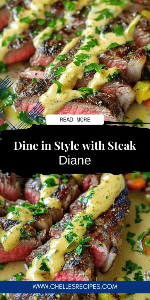 Impress your guests with a mouthwatering Classic Steak Diane that’s bursting with flavor! This simple guide shares essential ingredients, cooking techniques, and delicious variations to elevate your dining experience. Whether you're a beginner or a seasoned cook, you'll find everything you need to create a stunning dish. Ready to make your steak shine on the plate? Click through for the full recipe and tips to achieve the perfect Steak Diane!