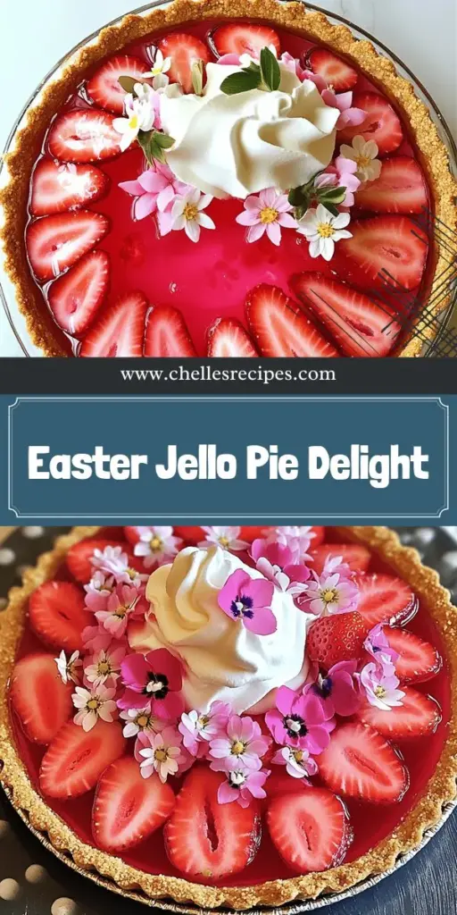Celebrate Easter with a delightful Easter No Bake Jello Pie that’s as fun to make as it is to eat! This refreshing dessert features a crunchy graham cracker crust and vibrant jello flavors. With easy steps and tips for personalization, you can impress your family and friends with this colorful treat. Click through to explore the full recipe and create your own beautiful pie this holiday season!