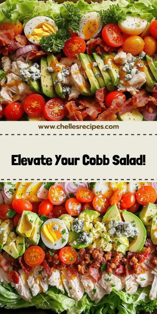 Elevate your meal with the Classic Cobb Salad, a delicious blend of fresh greens, proteins, and toppings that will impress any crowd. This irresistible recipe guides you through each step, offering tips for the best ingredients and creative variations for every taste, including vegetarian and gluten-free options. Discover how to make this flavor-packed salad that transforms any occasion. Click to explore the full recipe and start your culinary adventure!