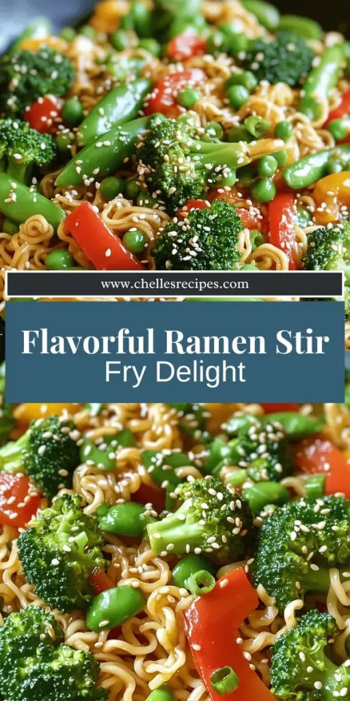 Looking for a quick, delicious meal? Try this flavor-packed Ramen Noodle Stir Fry recipe! Loaded with fresh veggies, aromatic garlic, and ginger, plus the perfect sauce mix, it's easily customizable to suit your taste. Whether you're in the mood for vegetarian options or a spicy kick, this recipe has you covered. Don't miss out—click through to explore the full recipe and discover the secrets to making the best ramen stir fry at home!