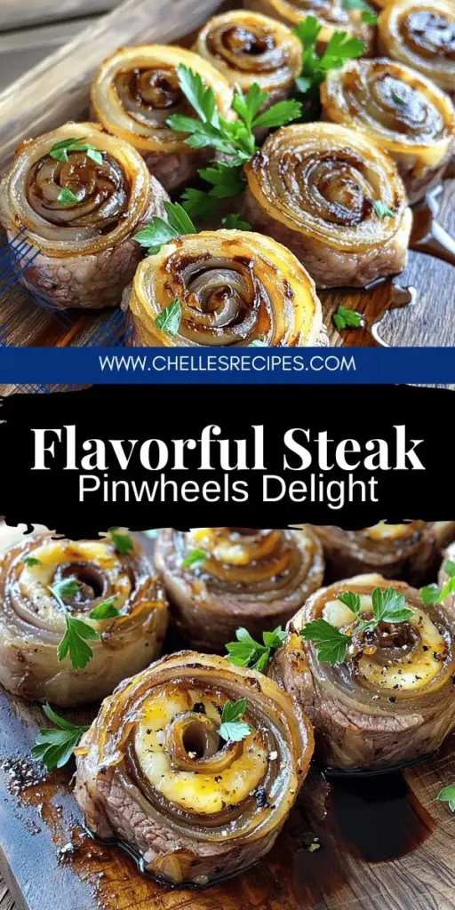Elevate your dinner experience with Flavorful French Onion Steak Pinwheels! These delicious rolls are packed with savory beef, sweet caramelized onions, and creamy Gruyère cheese, making them perfect for any occasion. Discover the easy steps to prepare this impressive dish and get tips on ingredient customization. Click through to explore the full recipe and create a meal that will wow your family and friends!