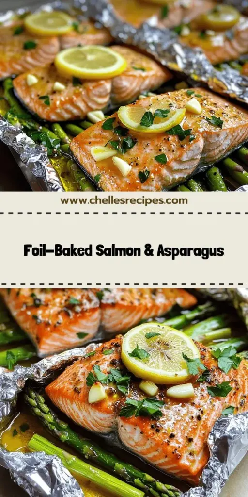 Looking for an easy and delicious dinner idea? Try this Savory Baked Salmon in Foil with Asparagus recipe that combines fresh ingredients and simple steps to create a flavorful meal. Packed with healthy nutrients, this dish is not only quick to prepare but also perfect for any occasion. Discover how to make this tasty dish by clicking through! Your family will love the vibrant flavors and you’ll enjoy the health benefits of salmon and asparagus.
