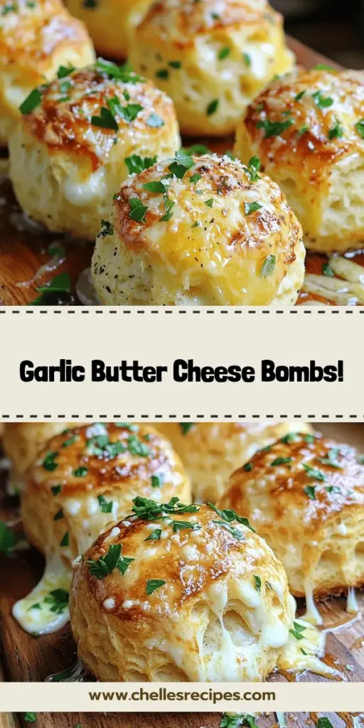 Impress your guests with the best recipe for Pillsbury Biscuit Garlic Butter Cheese Bombs! These delightful cheesy bites are easy to make and bursting with flavor, making them the perfect snack for any gathering. Filled with gooey mozzarella and topped with rich garlic butter, they're sure to be a hit. Explore our simple step-by-step guide and elevate your appetizer game today. Click through for the full recipe and get ready to savor every bite!